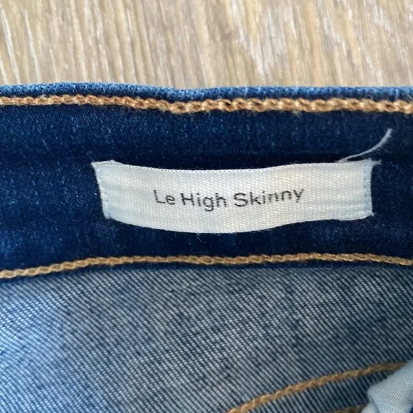 Frame denim high rise blue skinny jeans - Picture 4 of 5